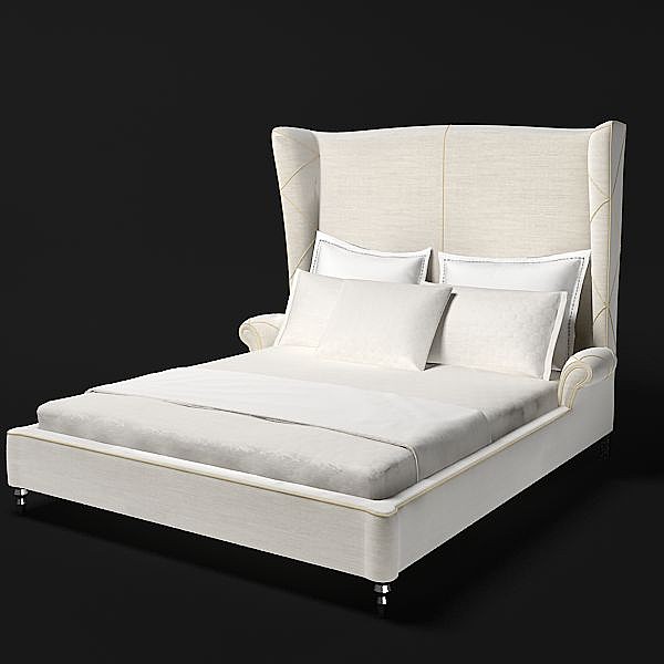 3d ipe cavalli bed - ipe cavalli bed high tall back neo classic contemporaray by shop3ds